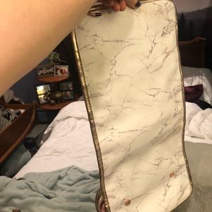 Marble makeup organizer